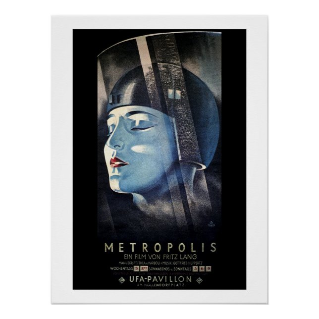 Fritz Langs Metropolis (1927) Poster (Vorderseite)