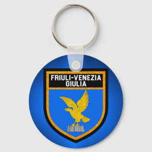 Friuli-Venezia Giulia-Flagge Schlüsselanhänger
