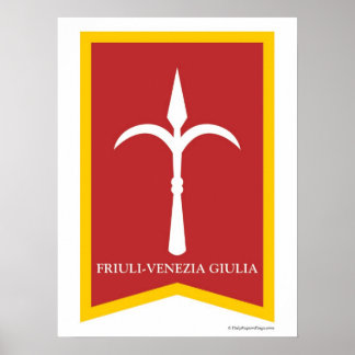 Friuli Venezia Giulia Italie région Poster