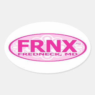 FRNX Girlie Abziehbild Ovaler Aufkleber