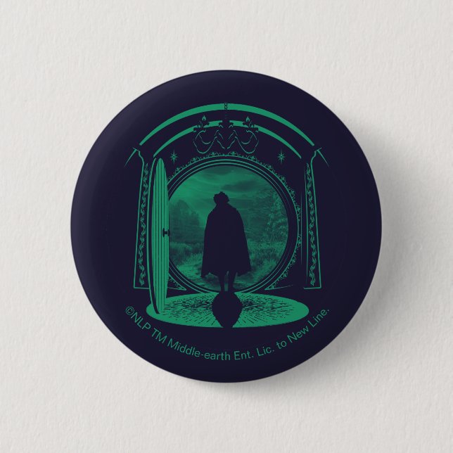 FRODO™ Leaving THE SHIRE™ Silhouette Button (Vorderseite)
