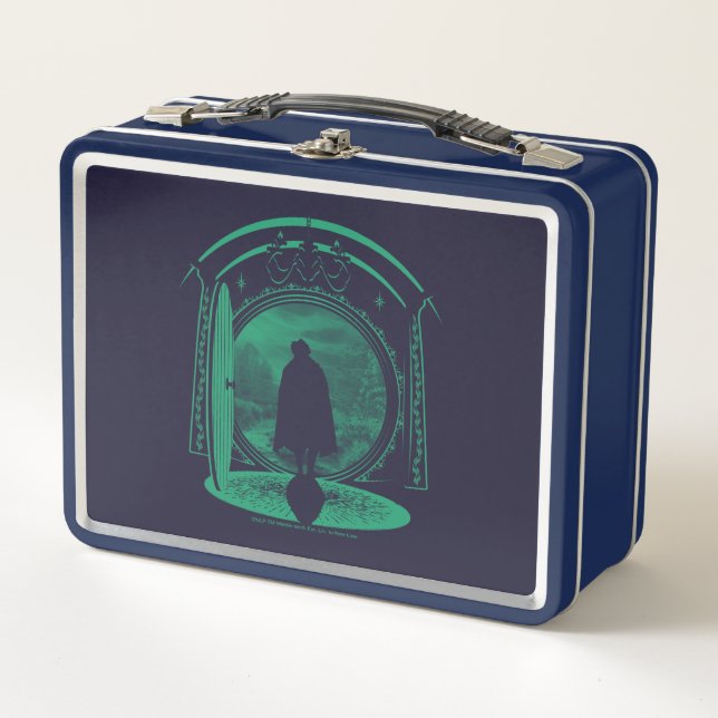 FRODO™ Leaving THE SHIRE™ Silhouette Metall Brotdose (Vorderseite)