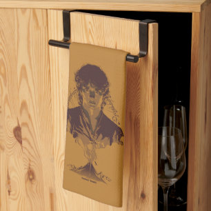 FRODO™ MOUNT DOOM™ Tengwar-Inschrift Grafik Geschirrtuch
