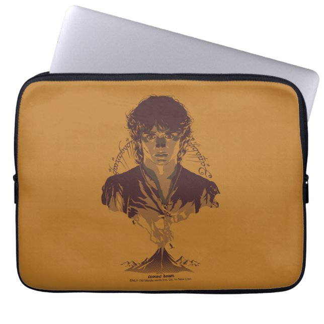 FRODO™ MOUNT DOOM™ Tengwar Inscription Graphic Laptopschutzhülle (Vorderseite)