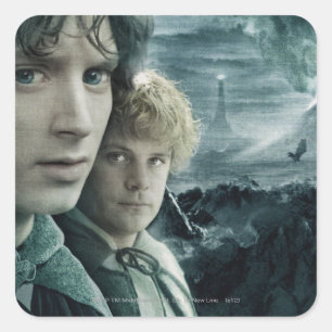 FRODO™ und Samwise Nah Quadratischer Aufkleber