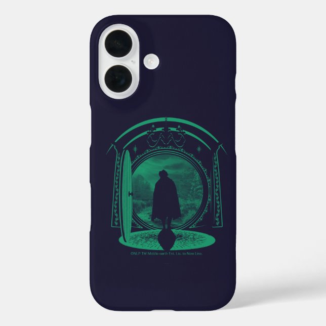 FRODO™ Verlässt die GEMEINDE™ Silhouette iPhone 16 Hülle (Rückseite)