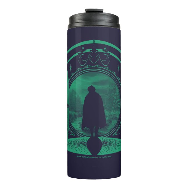 FRODO™ Verlässt die GEMEINDE™ Silhouette Thermosbecher (Vorderseite)