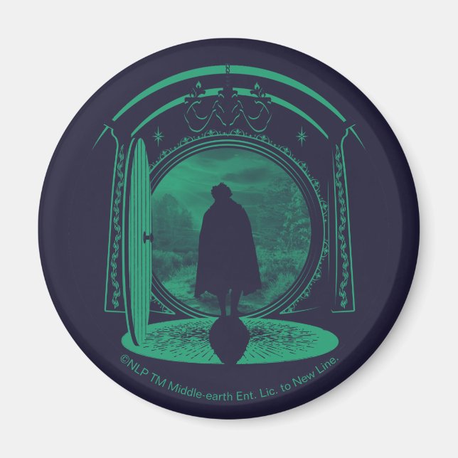 FRODO™ Verlässt die GRAFschaft™ Silhouette Magnet (Vorne)