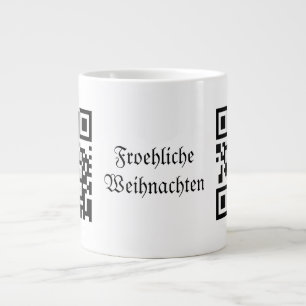 Froehliche Weihnachten - Deutsch Jumbo-Tasse