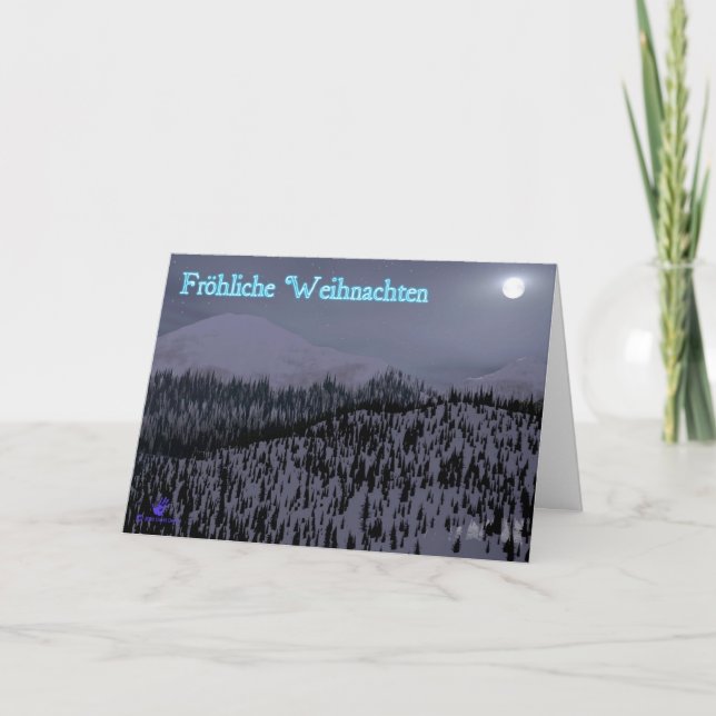 Froehliche Weihnachten - kalte Nacht in Idaho (Vorderseite)