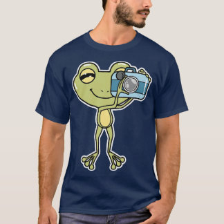 Frog als Fotograf mit Kamera T-Shirt
