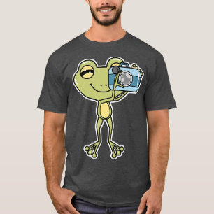 Frog als Fotograf mit Kamera T-Shirt