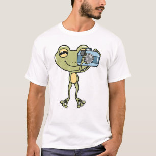 Frog als Fotograf mit Kamera T-Shirt