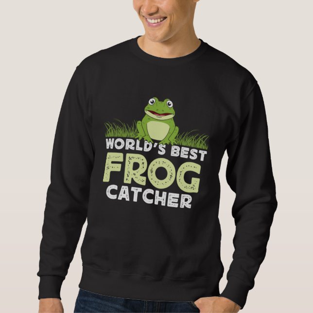 Frog Amphibians Exotic Animal Frog Hunter Tadpole  Sweatshirt (Vorderseite)