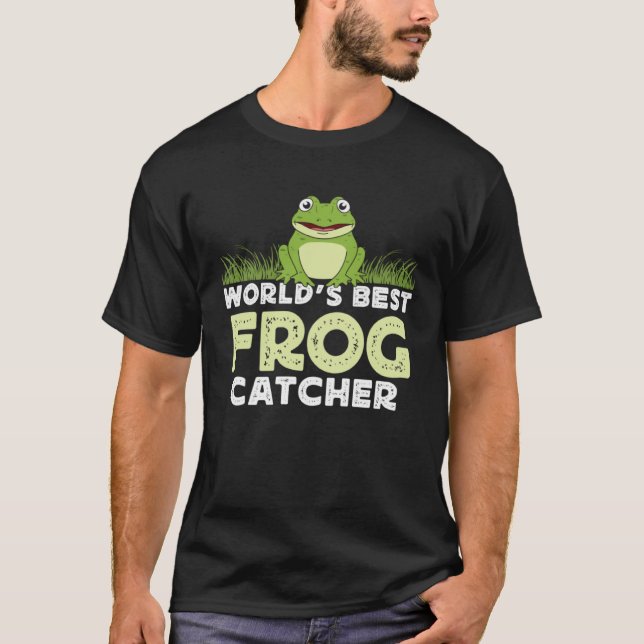 Frog Amphibians Exotic Animal Frog Hunter Tadpole  T-Shirt (Vorderseite)