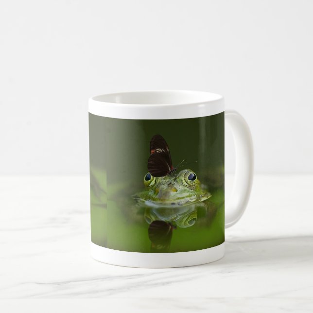 Frog and butterfly kaffeetasse (VorderseiteRechts)