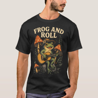 Frog And Roll - Pilz Cottagecore Ästhetik T-Shirt