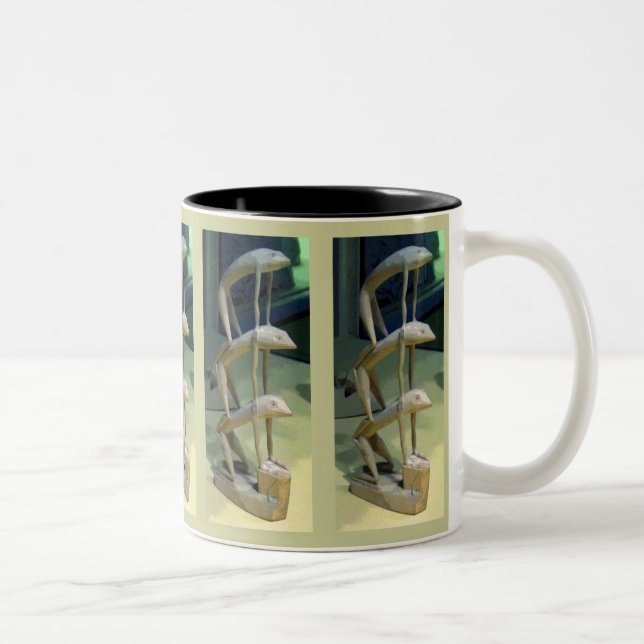 Frog Art CB Zweifarbige Tasse (Rechts)