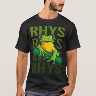Frog Art - Rhys Name T-Shirt
