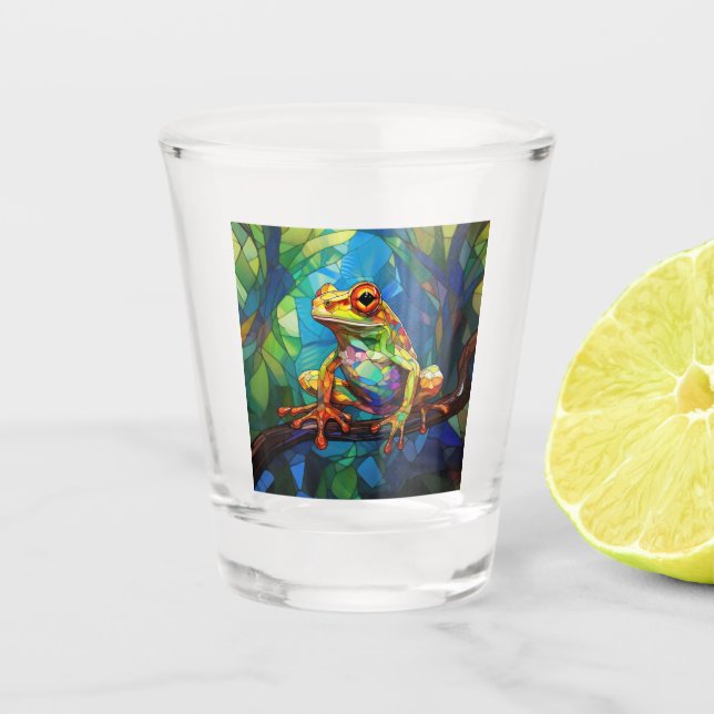 Frog Art Shot Glass Schnapsglas (Vorderseite)