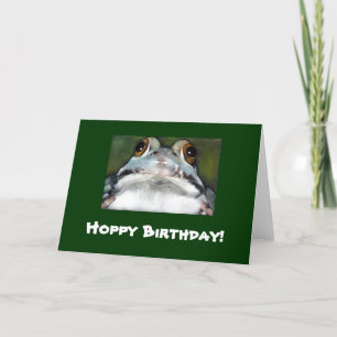 FROG ARTWORK HOPPY BIRTHDAY KARTE