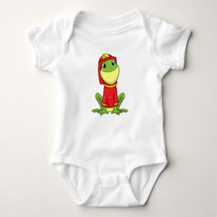 Frog as Firefighter with Helmet Baby Strampler