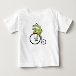 Frog at Circus with Bicycle.PNG Baby T-shirt