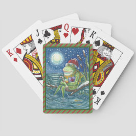 FROG AUF LOG, CHRISTMAS DECK OF PLAYCARDS Poker Spielkarten