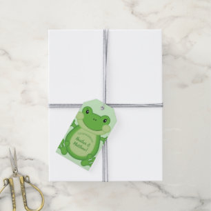 Frog Baby Dusche Grün Geschenkanhänger