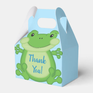 Frog Baby Shower Blue Geschenkschachtel