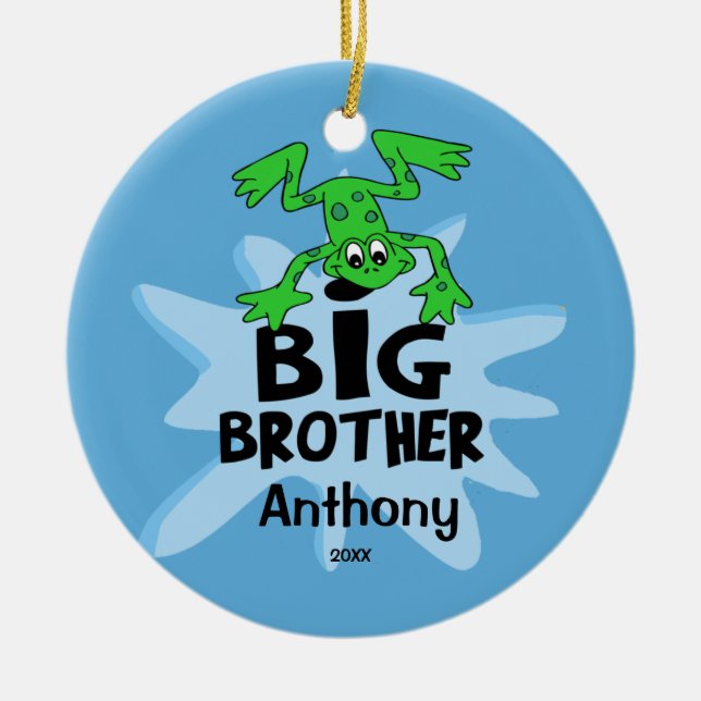Frog Big Brother Ornement de Noël (Devant)