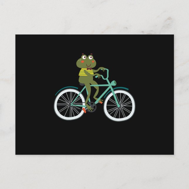 Frog Biking Bike Bike Race BMX MTB Geschenk Postkarte (Vorderseite)