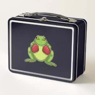 Frog Boxer Boxing Gloves Metall Brotdose