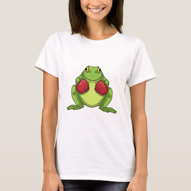 Frog Boxer Boxing Gloves T-Shirt (Vorderseite)