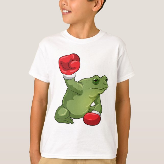 Frog Boxer Boxing Gloves T-Shirt (Vorderseite)