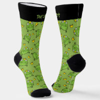 Frog Cartoon Pattern Socks