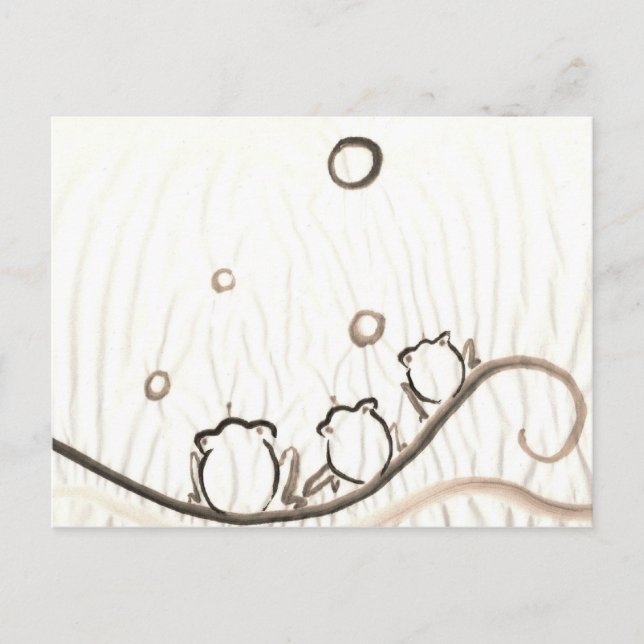 Frog Chorus Postkarte (Vorderseite)