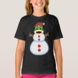 Frog Christmas Snowman T-Shirt<br><div class="desc">Dieses Design ist das perfekte Geschenk für einen Geburtstag,  Weihnachten und andere Feiern. Es ist für Frauen,  Männer und Kinder geeignet.</div>