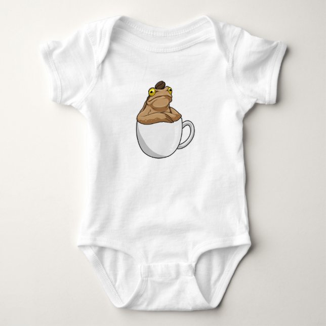 Frog Coffee Coffee Bean Baby Strampler (Vorderseite)