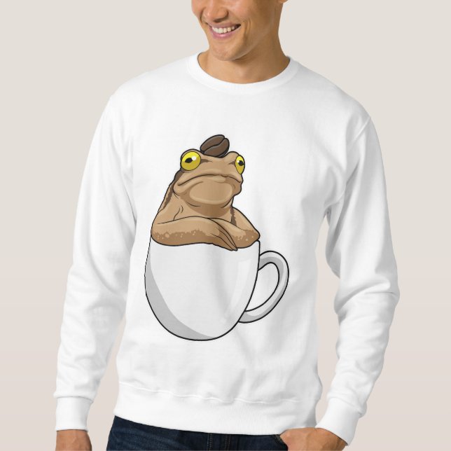Frog Coffee Coffee Bean Sweatshirt (Vorderseite)
