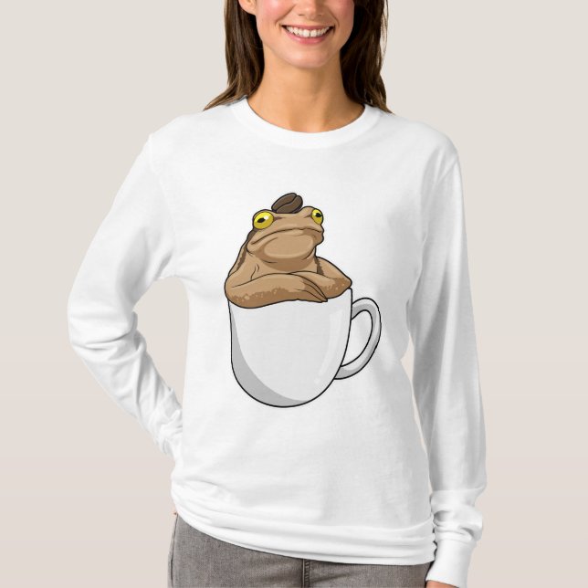 Frog Coffee Coffee Bean T-Shirt (Vorderseite)