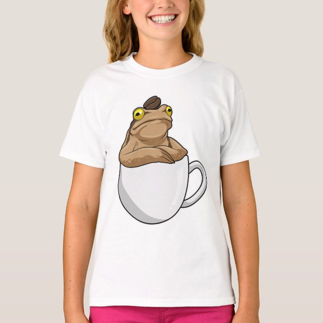 Frog Coffee Coffee Bean T-Shirt (Vorderseite)