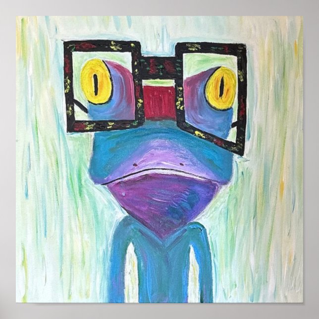 Frog Fine Art PopArt  Poster (Vorne)