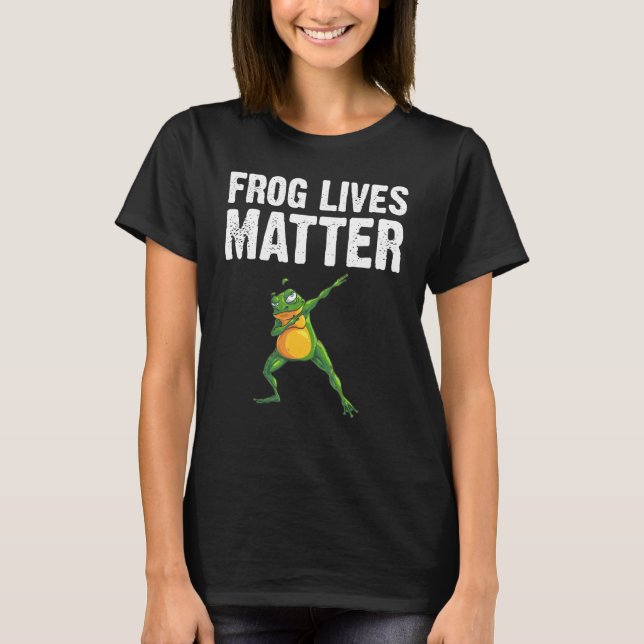 Frog For Men Women Dabbing Tadpole Herpetology T-Shirt (Vorderseite)