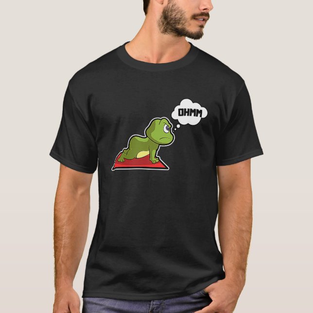 Frog Frog Yoga Poses Sports Gymnastics Ohm Heartbe T-Shirt (Vorderseite)