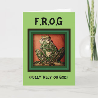 FROG - Fully Rely On God Karte