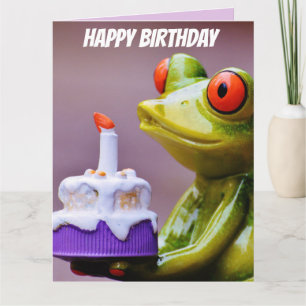 FROG FUNNY FANNY GREETING CARTES