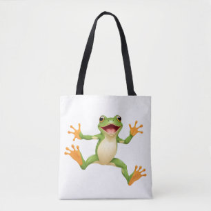 Frog glücklich spielerischer Spaß springen in der Tasche