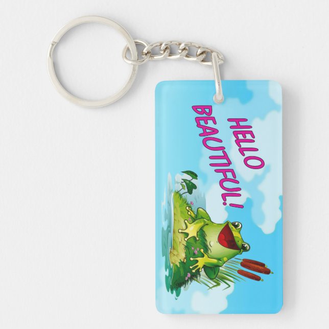 Frog, hallo schön schlüsselanhänger (Vorderseite)