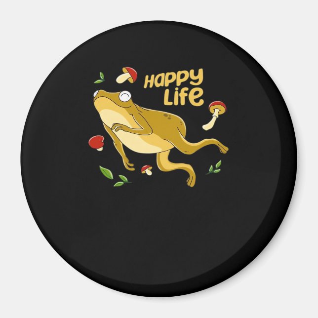 Frog Happy Essential Minimal Design Magnet (Vorne)